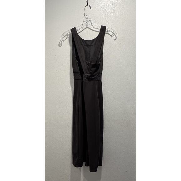 Athleta Size Small Deep Breath Tank Dress Strappy Open Back Bralette Dark Gray - Picture 2 of 7
